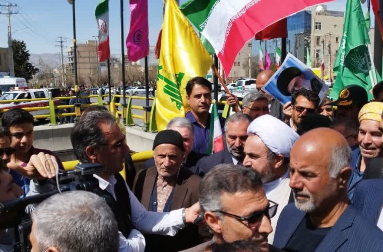 گزارش_تصویری/ شکوه حضور مردم ایلام در آئین روز قدس
