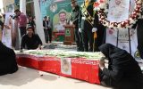مراسم وداع با شهدای مرزبان ایلامی برگزار شد