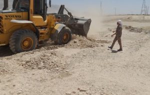 در راستای تشدید مبارزه با تصرف اراضی ملی و دولتی انجام شد: رفع تصرف ۸۰۰ متر مربع از اراضی ملی و دولتی شهر دهلران توسط یگان حفاظت از اراضی اداره کل راه و شهرسازی استان ایلام در راستای تشدید مبارزه با تصرف اراضی ملی و دولتی انجام شد: رفع تصرف ۸۰۰ متر مربع از اراضی ملی و دولتی شهر دهلران توسط یگان حفاظت از اراضی اداره کل راه و شهرسازی استان ایلام