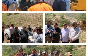 بازدید میدانی استاندار ایلام از روند بازگشایی جاده پدافندی قلندر